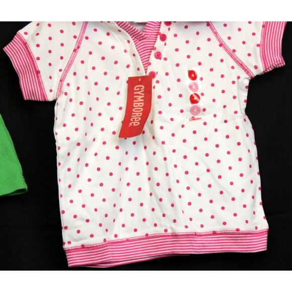 NEW 2008 Gymboree Tennis Match 2pc Outfit sz 4 Skort Hooded Polka Dot Shirt Prep - Picture 4 of 9